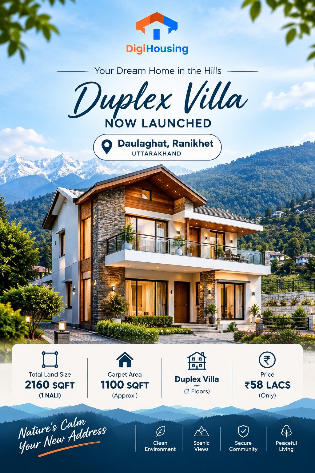 Hill Town Plots & Villa